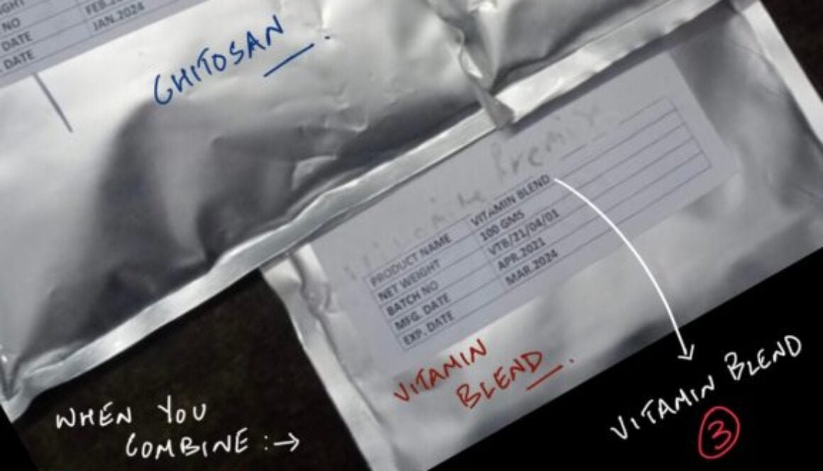 collagen with chitosan with vitamin blend