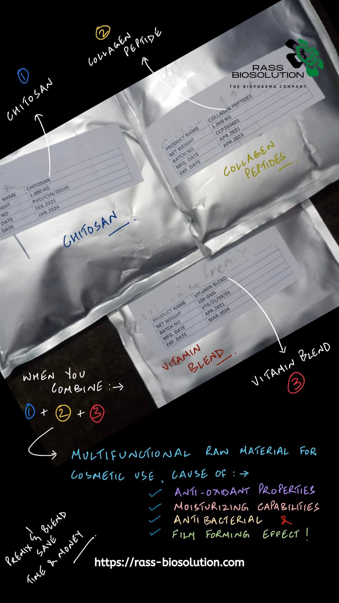 collagen with chitosan with vitamin blend collagen with chitosan with vitamin blend