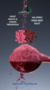 Spray-dried beetroot