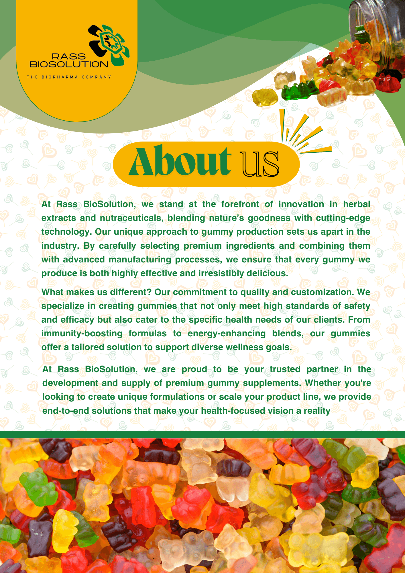 Functional confectionaries About us Functional confectionaries About us
