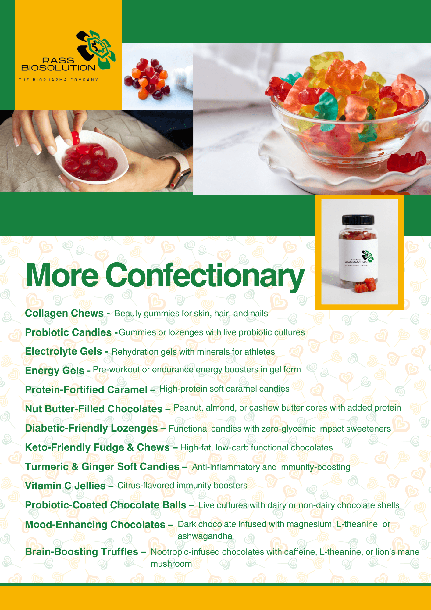 Functional confectionaries more options Functional confectionaries more options